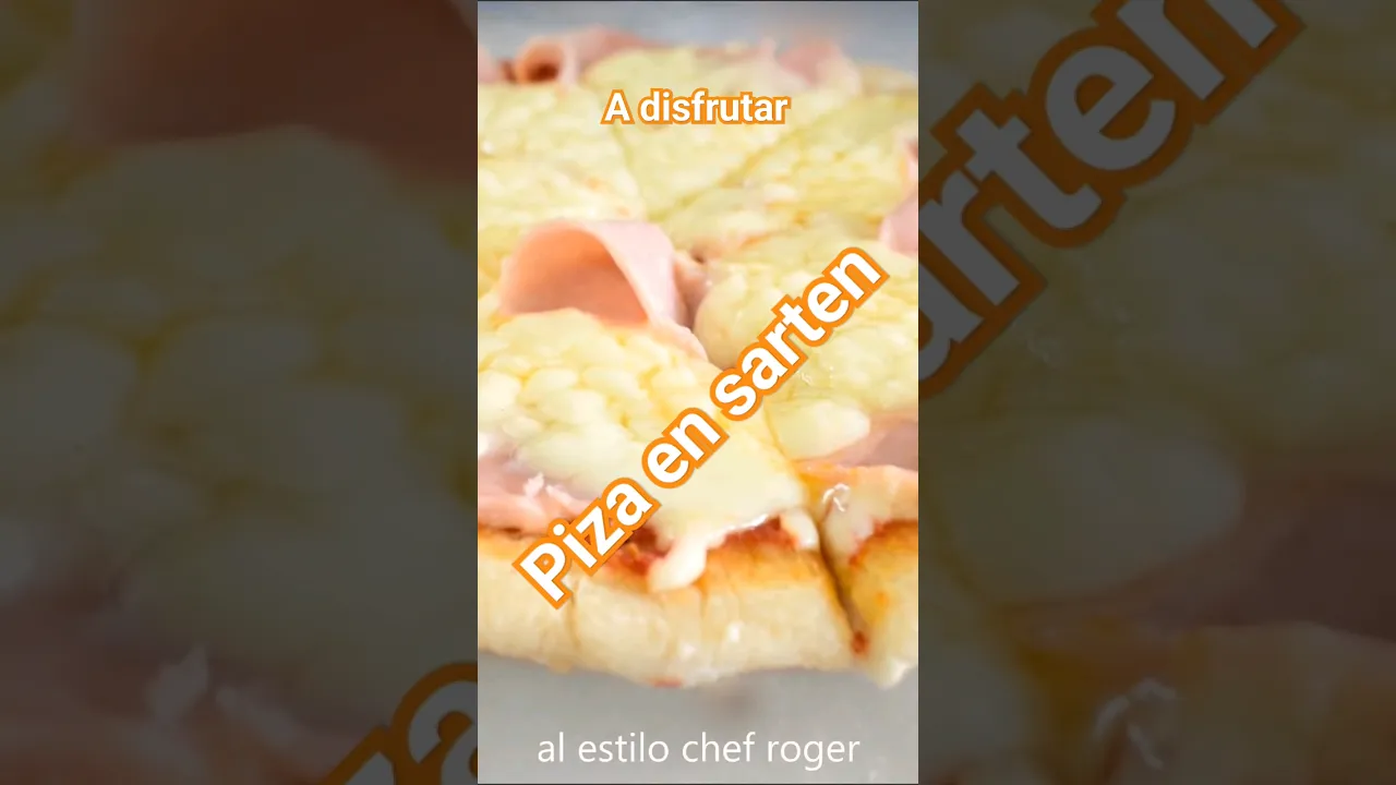 Pizza en sarten y sin amasar #pizza #receta #recetas