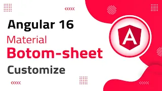 2 Mat Bottom-Sheet Customization in Angular 16 angular material angular 16 tutorial