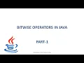 bitwise operators in java in hindi bitwise operator in java