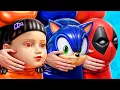 Download Lagu ¡Muñeca GIGANTE del Juego del Calamar vs. Sonic vs. Superhéroes!