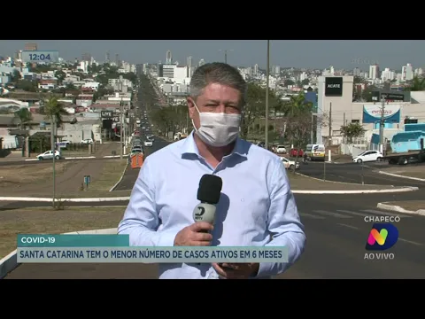 Covid-19: Santa Catarina tem o menor número de casos ativos em seis meses
