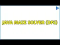 Java Maze Solver DFS
