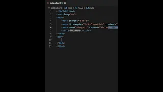 VS Code Quickly scaffold html