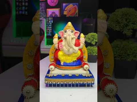 Diy Ganpati bappa kits Ganpati Bappa morya making 🪷 #shorts #short