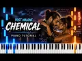 Post Malone Chemical Piano Tutorial Beginner