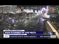 Police Man stabbed in the neck by girlfriend