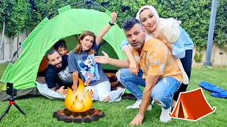 نمت ليلة كاملة بجنينة سيامند وشهد , اكلنا البرغش