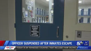 Knox County sheriff suspends corrections officer after inmate escape