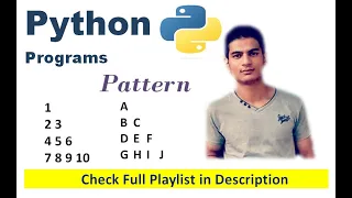 Right Angle Number Pattern Python Programming Complete Logic