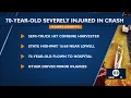 Man severely injured in crash