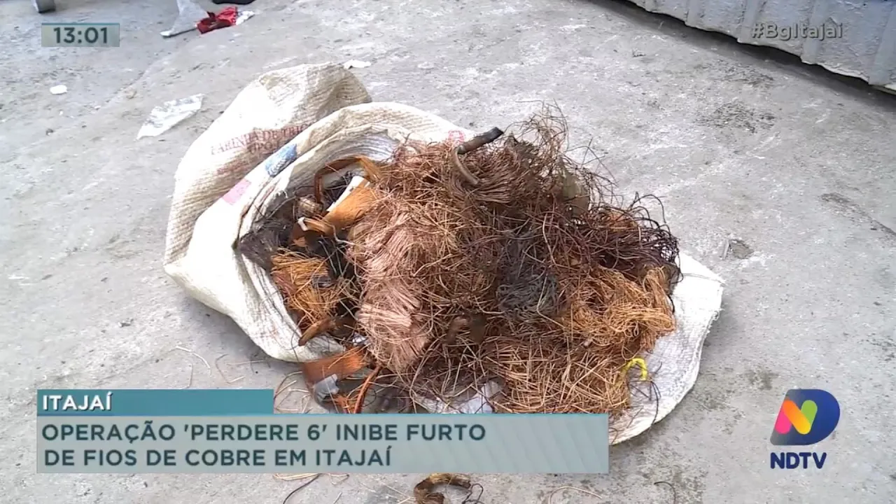 Operação da Policia Militar contra o alto número de furtos de fios de cobre na região