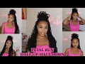 HOW TO HALF UP HALF DOWN W PETAL BUN