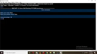 Python Love calculator with source code