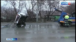 В Омске утром произошло ДТП с пострадавшими с участием маршрутки