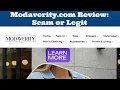 Modaverity com Scam or Legit Online Store Review