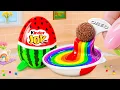 Download Lagu Voldoende bakken Miniatuur watermeloen Kinder Joy Cake 🌈 Hoe maak je een lekkere cake | Mimi Litt...