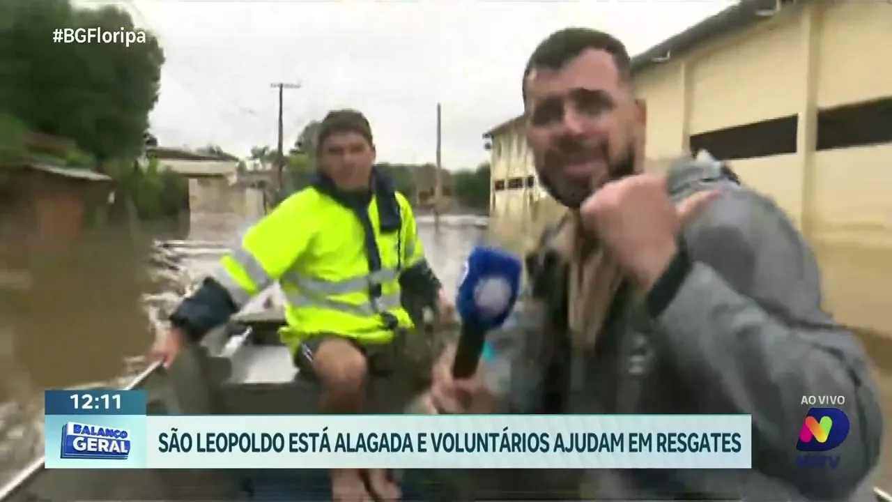 Chuvas intensas deixam São Leopoldo, no Rio Grande do Sul, em estado de emergência