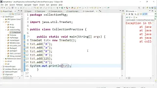 Selenium class 42 collection framework tree set comparable