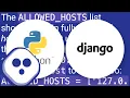 Django gives Bad Request 400 when DEBUG False