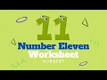 Number 11 Worksheet - Nursery