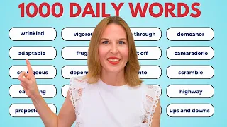 1000 English Words For Daily Speech English Vocabulary Masterclass