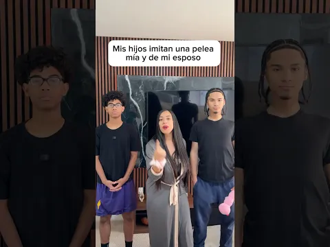 Mis hijos imitan una discusión mía y de mi esposo 😂 quien actuó mejor ? 😂😂