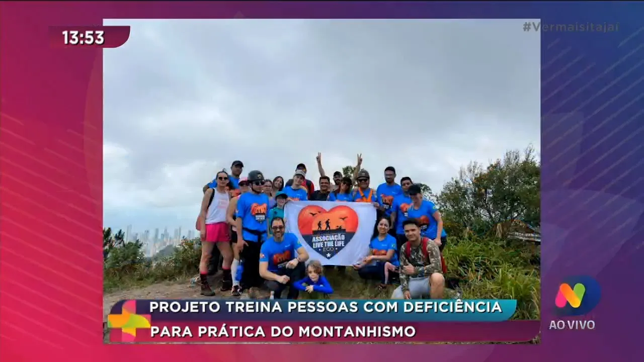 Projeto treina pessoas com deficiência para prática de montanhismo
