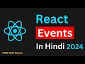 Handling Events in React JS in Hindi Events in React JS in