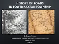 The History of the Roads of Lower Paxton Township Pennsylvania