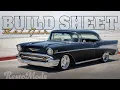 502ci Big Block 1957 Chevrolet Bel Air on Air Ride - RM35 Build Sheet