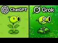 ChatGPT vs Grok Make Plants vs Zombies