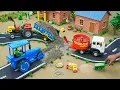 Lagu DIY Mini Tractor, Concrete Mixer \u0026 Road Roller Build Concrete Road | Science Project | @topminigear