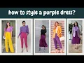 Purple color combination dress dressingideas7523
