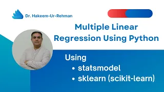 Multiple Linear Regression in Python Statsmodels vs Scikit-Learn Comparison