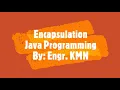 Encapsulation - Java Programming