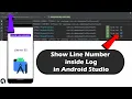 Show Line number in log in Android Studio Log d for android app