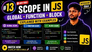 Scope in JavaScript Global Function Block Scope Explained