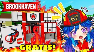 *BROOKHAVEN DESTRUIDO* por INCENDIOS +COMO OBTENER CAMION de BOMBEROS de LEGO en ROBLOX