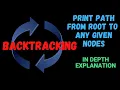 Print Path from Root to any of the given Nodes Backtracking Tutorial