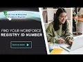 Find Your Registry ID Number
