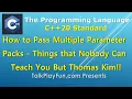 055 - How to Pass Multiple Parameter Packs to a Function Template