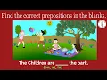 Learn Prepositions with the help of the picture Meaning Examples