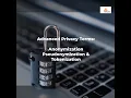 Anonymization Pseudonymization Tokenization