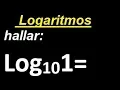 log 1 base 10 log 10 1 logarithm of