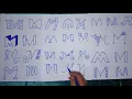 how to write alphabet M in different styles calligraphy how to write beautiful handwriting top