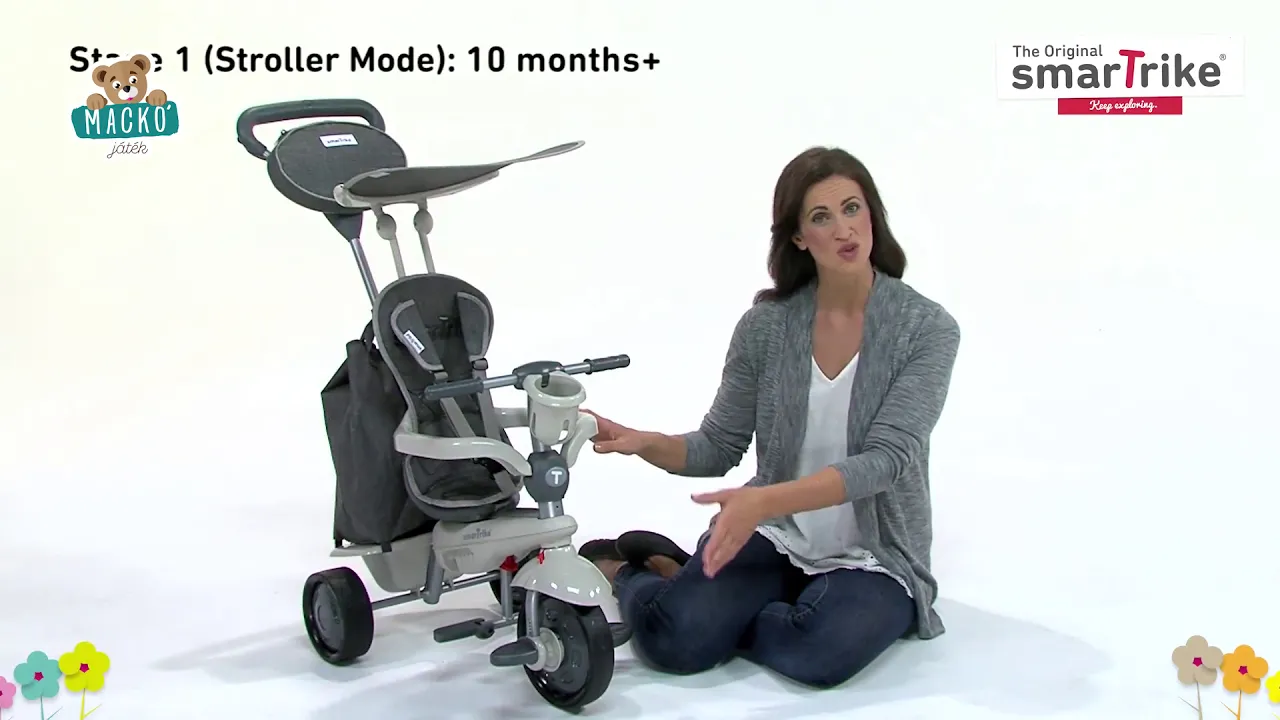 Triciklik 10 hónapos kortól - Tricikli Voyage Touch Steering 4in1 smarTrike - 4