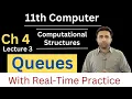 Queues Computational Structures Chapter 4 11th computer science Qais Ali Khan