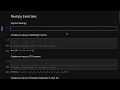 NumPy Exercises - Python for Data Science and Machine Learning