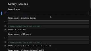 NumPy Exercises - Python for Data Science and Machine Learning