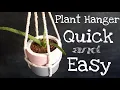 Download Lagu DIY | 1 MINUTE HANGING PLANTER - QUICK AND EASY | HANGING POT WITH ROPE